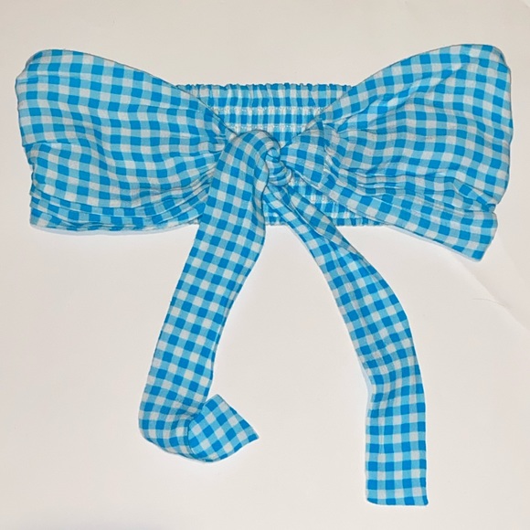 Planet Blue Tops - Woman's Planet Blue Tie Bandeau Top XS/S